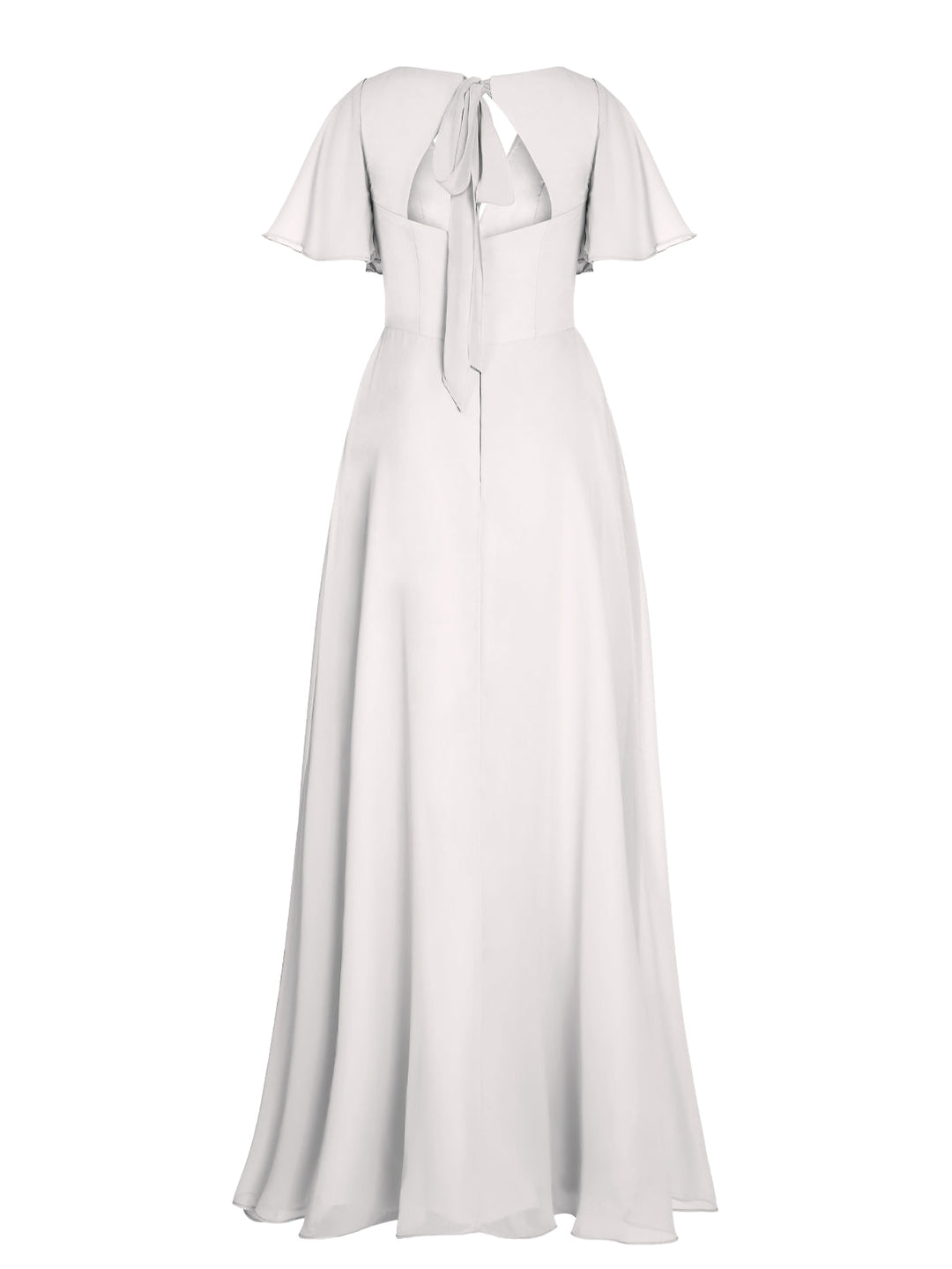 1950s Chiffon V-Neck Solid Vintage Dress — vintage elegance for the modern woman
