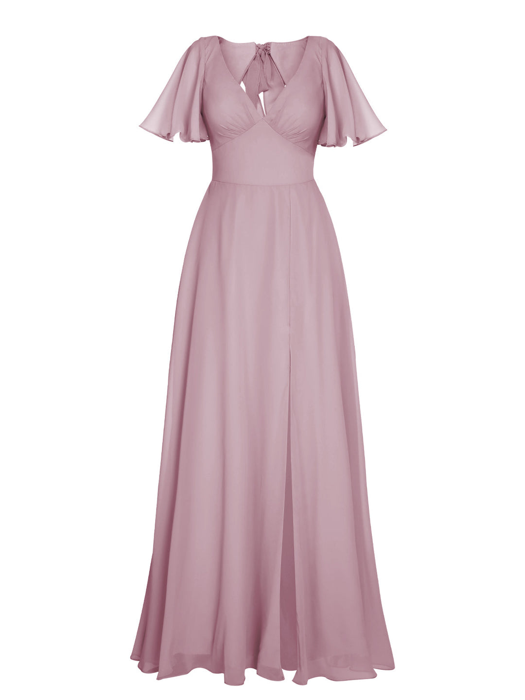 1950s Chiffon V-Neck Solid Vintage Dress: timeless style reimagined