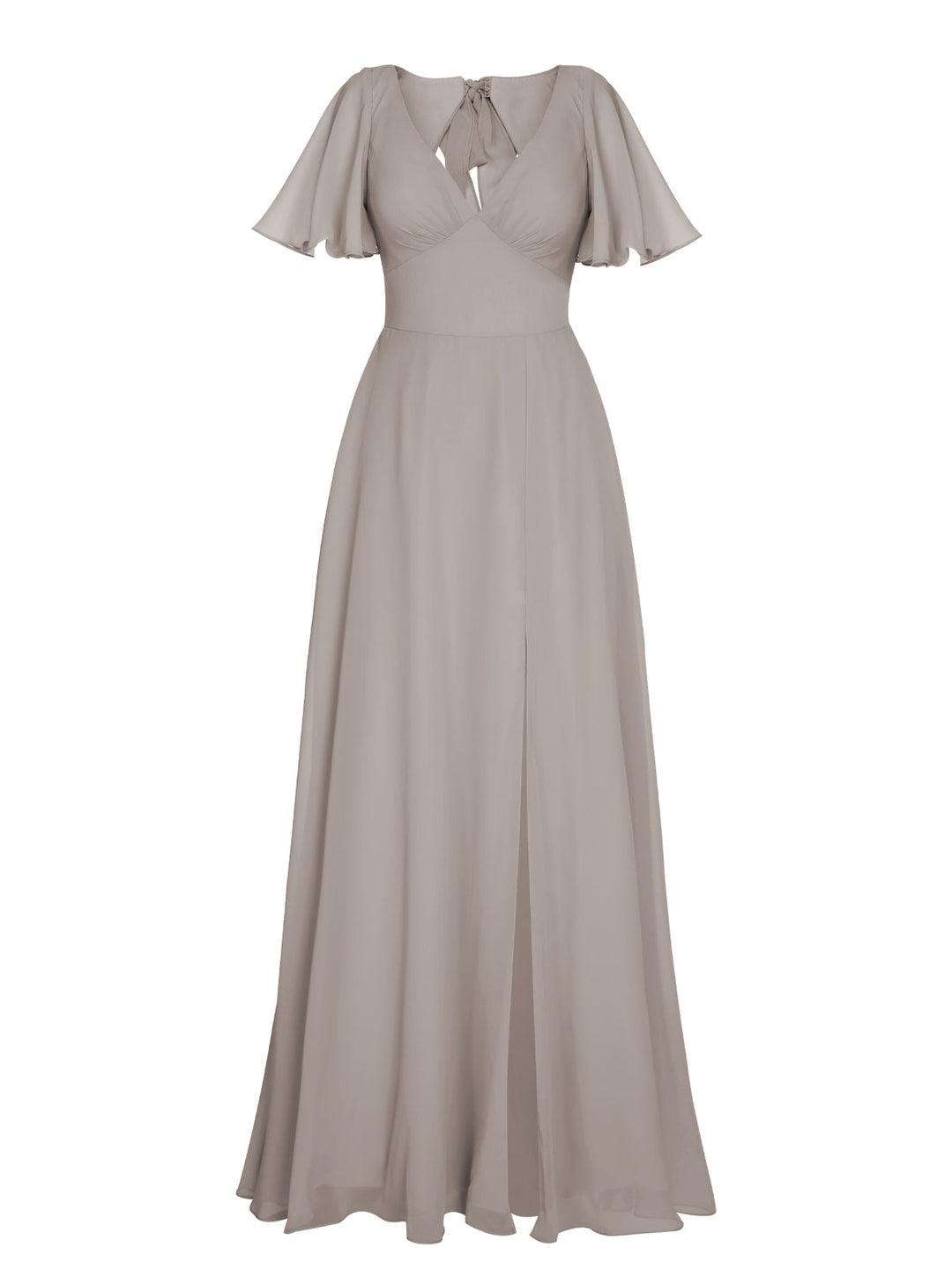 1950s Chiffon V-Neck Solid Vintage Dress: timeless style reimagined