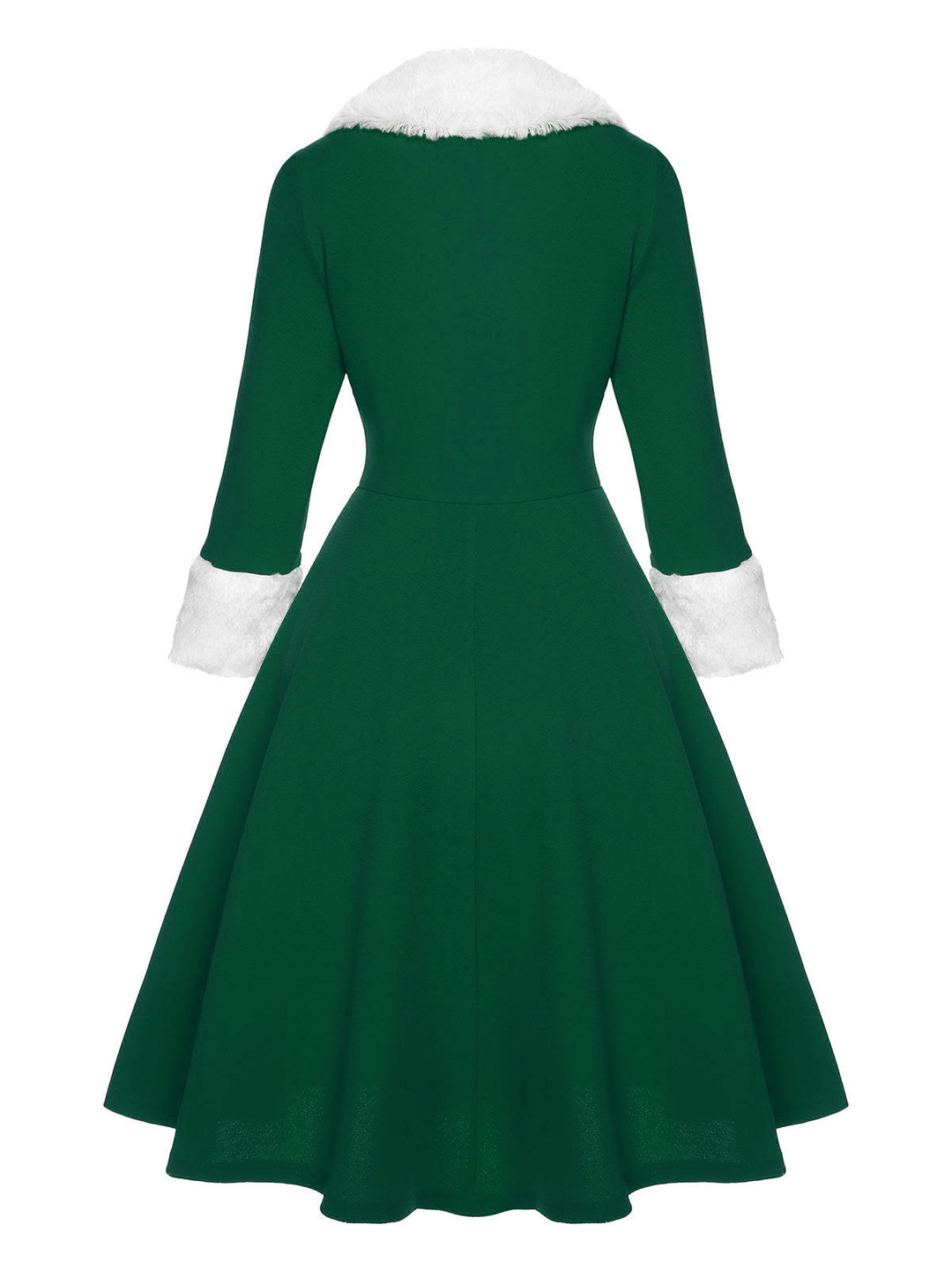 &amp; 1950s Christmas Lapel Dress: timeless style reimagined
