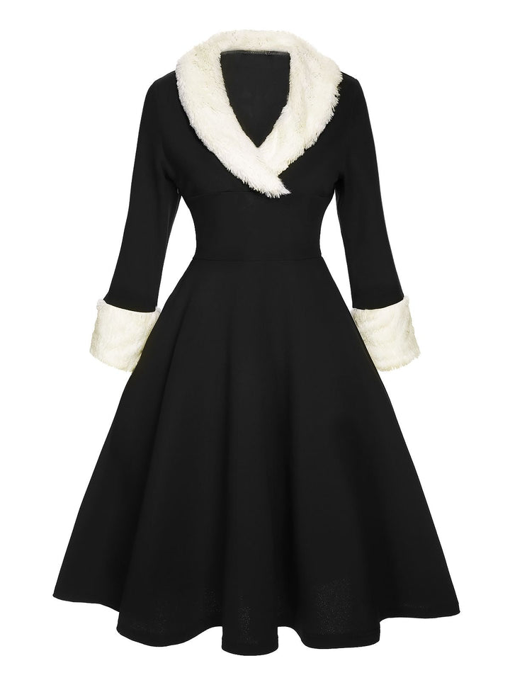 &amp; 1950s Christmas Lapel Dress — vintage elegance for the modern woman
