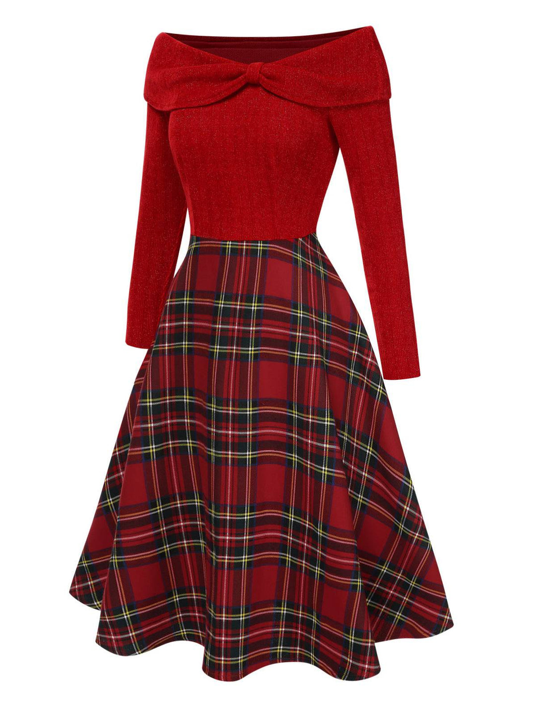 1950s Christmas Off Shoulder Tar | 1950s | vintage dress, fashion
