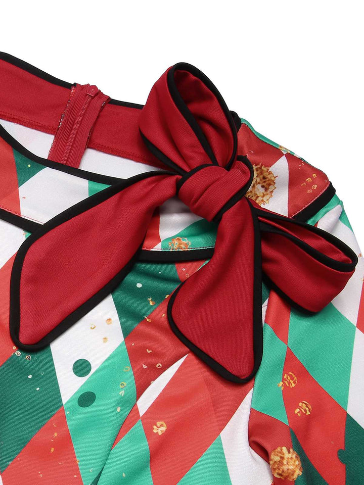 1950s Christmas Plaid Patchwork Dress — vintage elegance for the modern woman