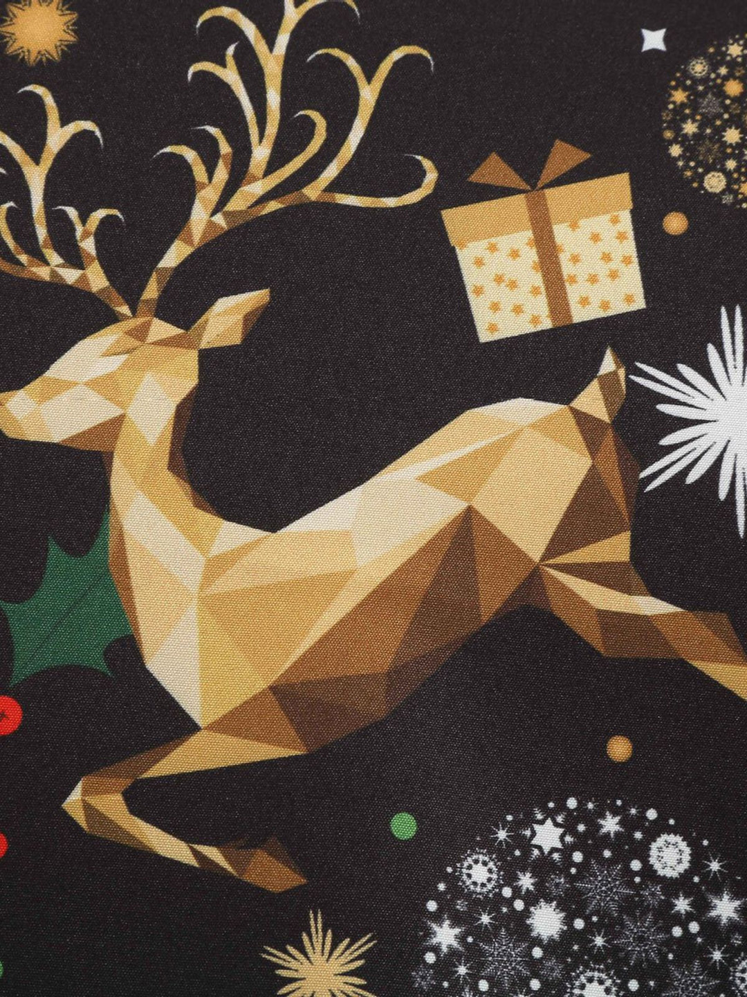 1950s Christmas Print Belted Dress — the kind of 1950s dress that makes strangers smile