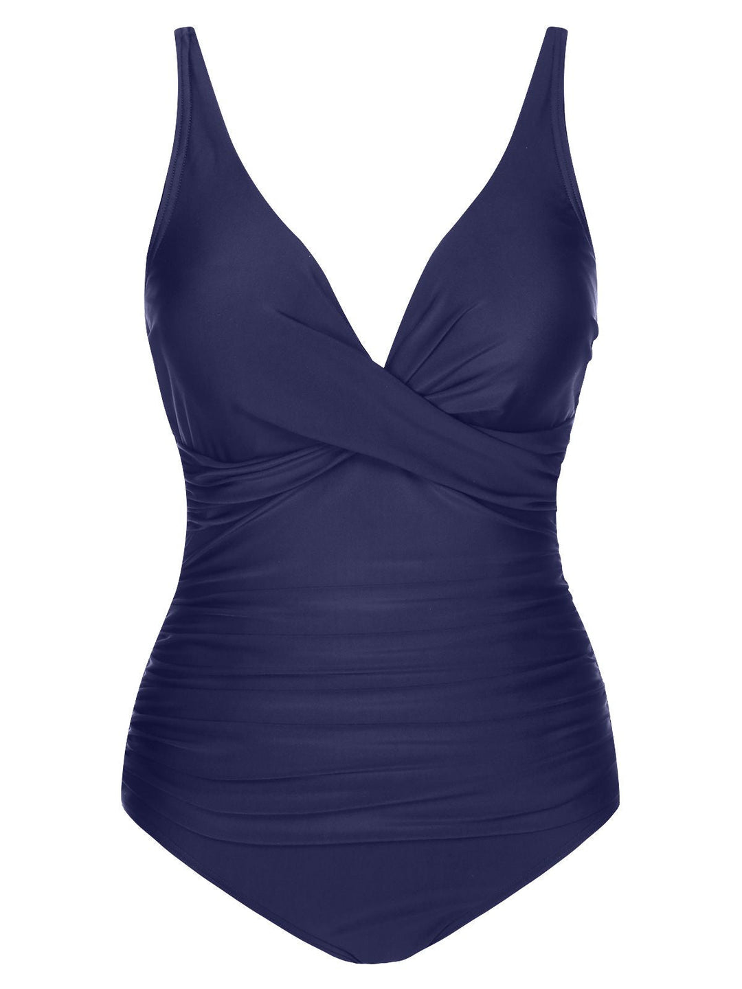 1950s Classic Solid One-Piece Swimsuit: 1950s Riviera elegance, reimagined for her
