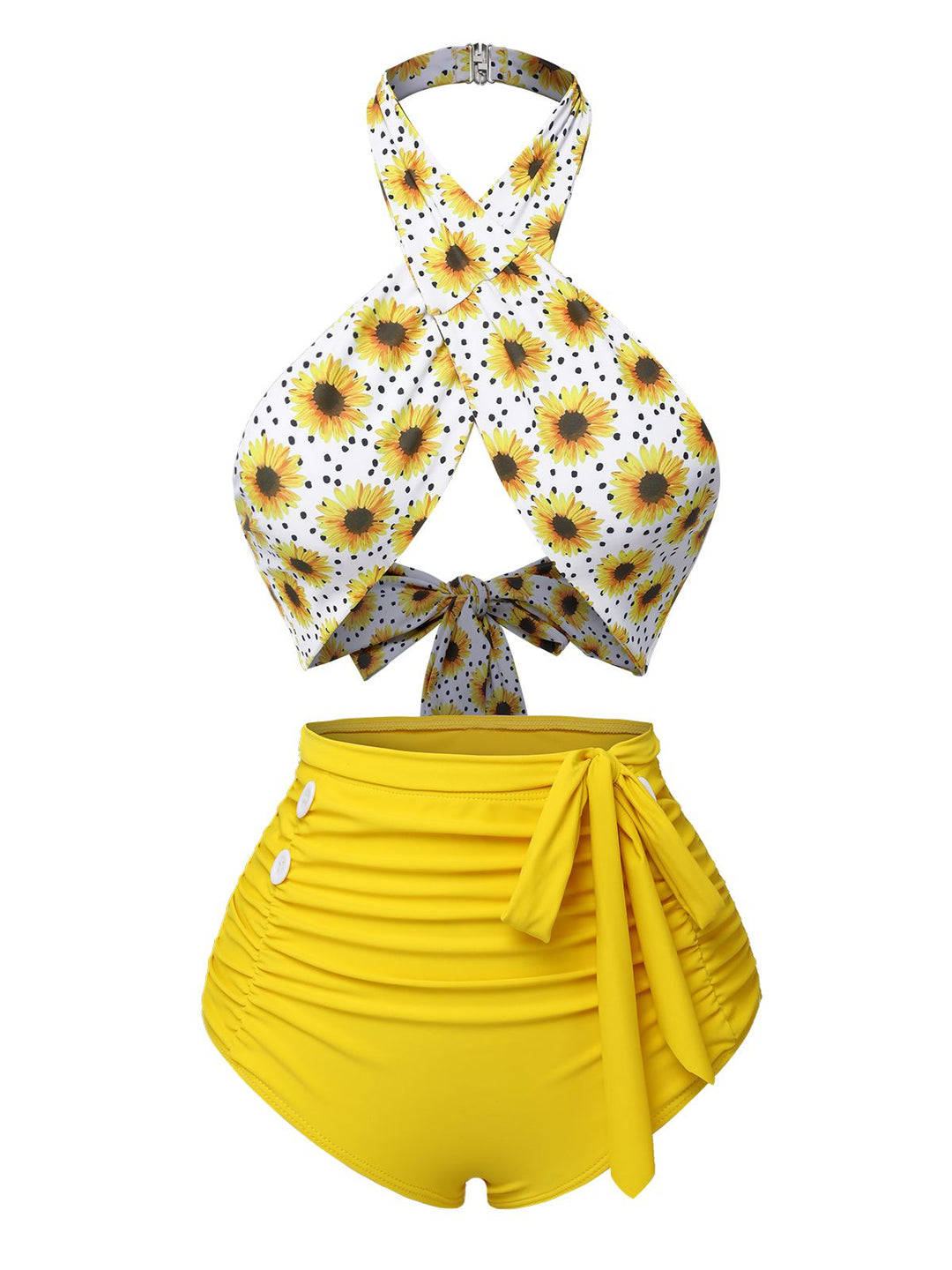 1950s Daisy Cross Strap Swimsuit — because 1950s glamour never goes out of style