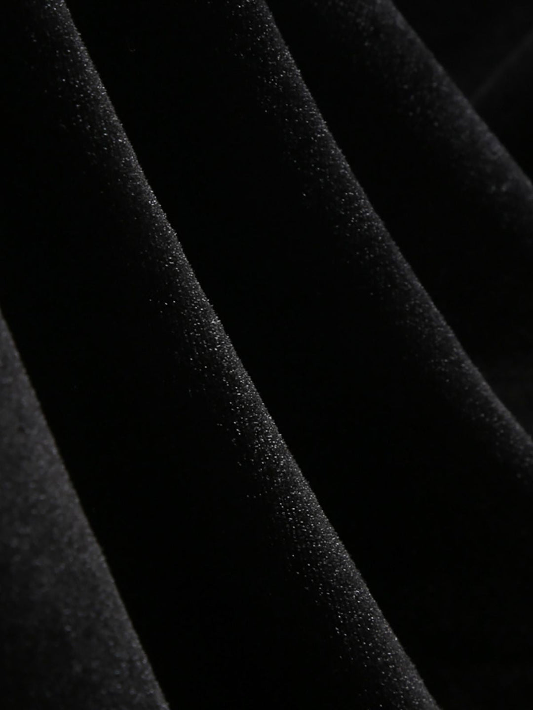 Black 1950s Velvet Knitted Collar Pearl Button Dress - vintage dress, retro fashion, rockabilly