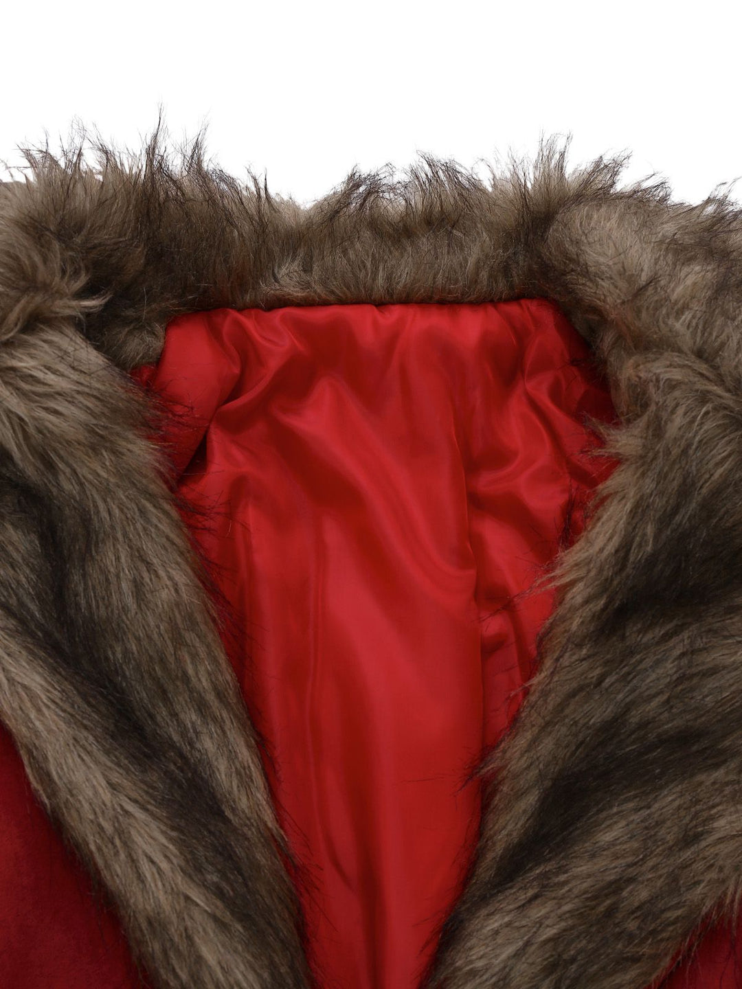 1950s Faux Fur Collar Lapel Belt Coat - vintage fashion, style
