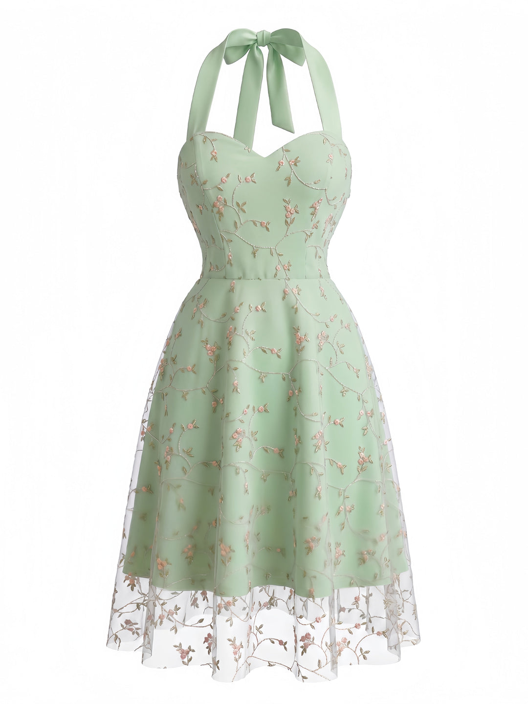 Halter Vintage Classic Dress 17