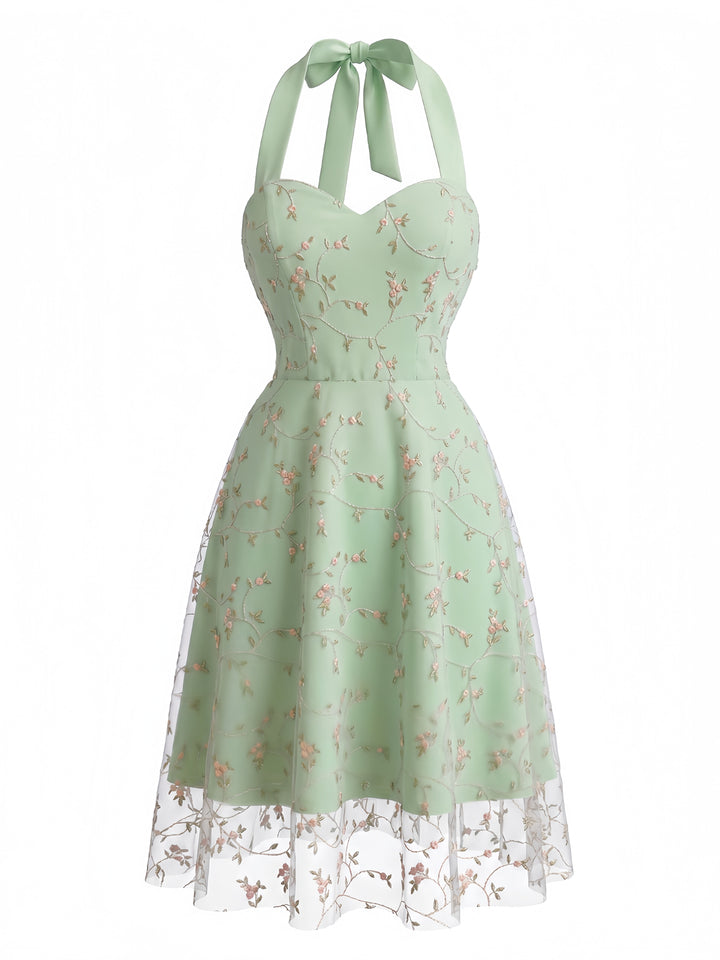Halter Vintage Classic Dress 17