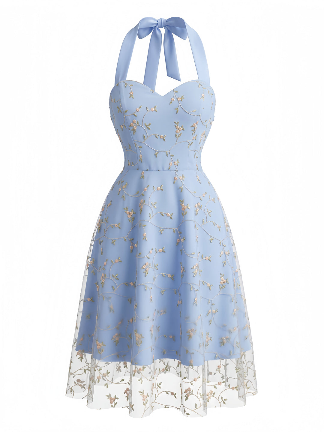 Halter Vintage Classic Dress 8