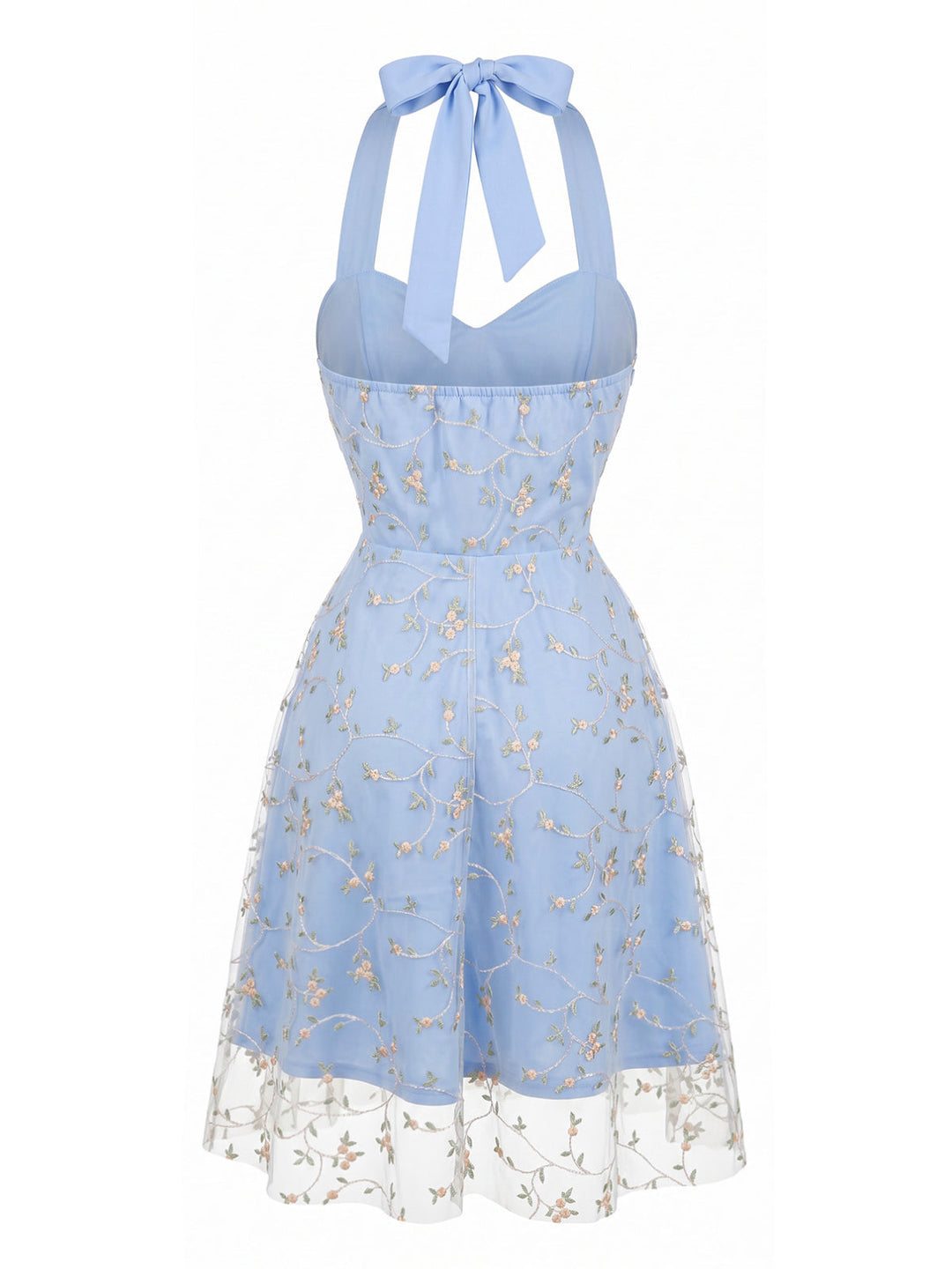 Halter Vintage Classic Dress 15