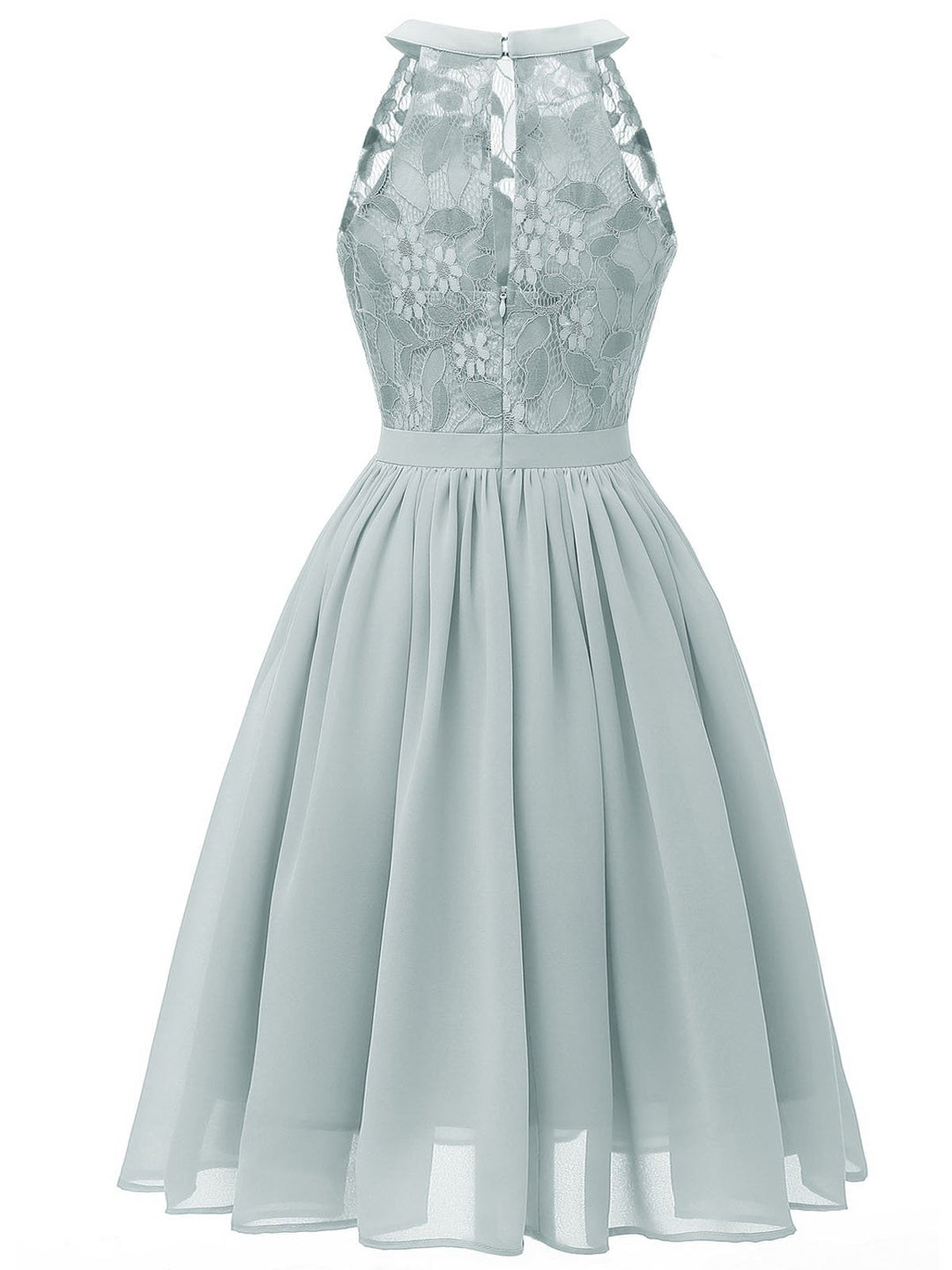 1950s Floral Lace Swing Dress, classic vintage style elegant retro fashion - Image 17