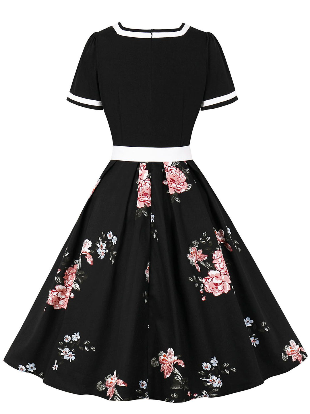 1950s Floral Patchwork Swing Dress — vintage elegance for the modern woman
