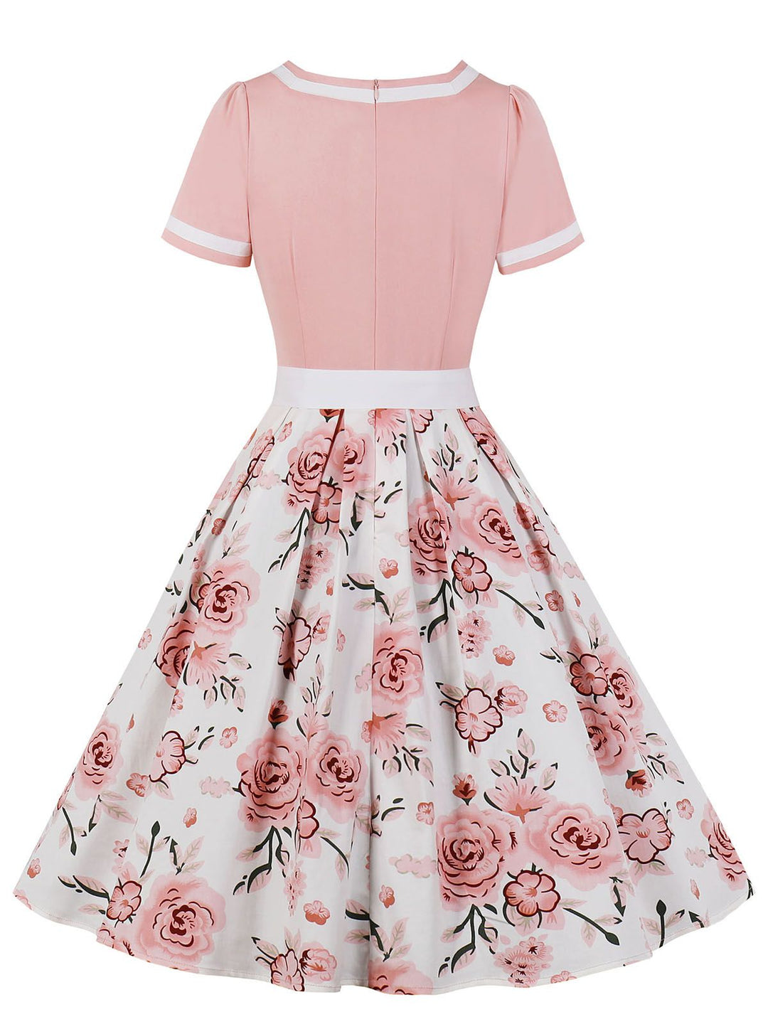 1950s Floral Patchwork Swing Dress — vintage elegance for the modern woman