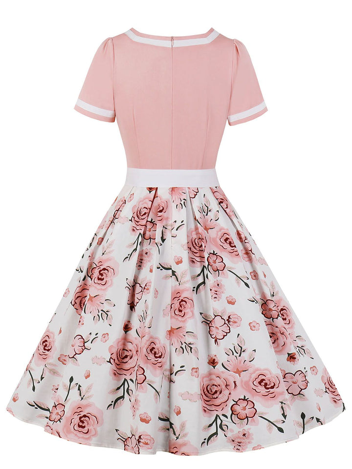 1950s Floral Patchwork Swing Dress — vintage elegance for the modern woman