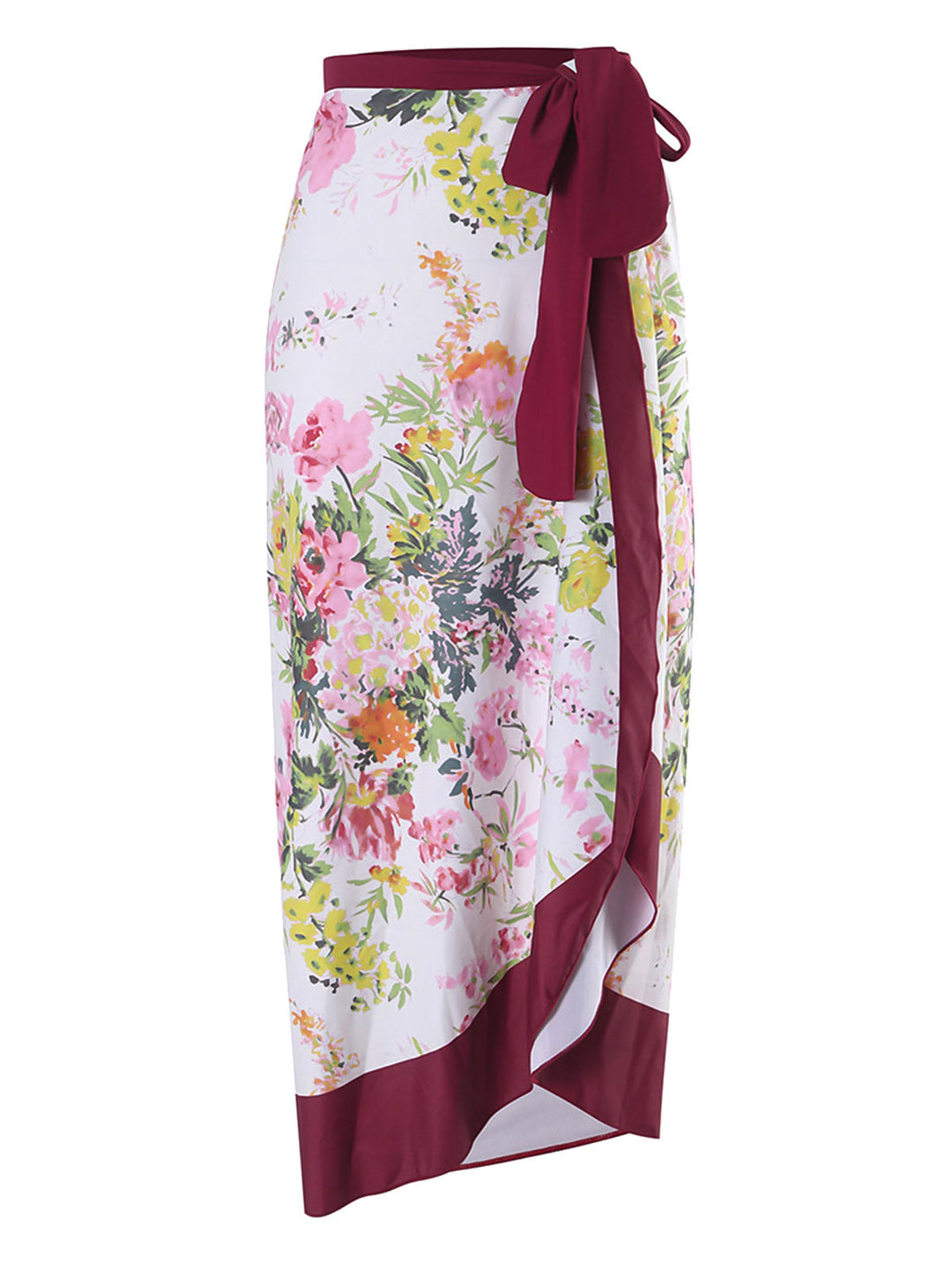 Flowers Lace up Wrap Cover-up - vintage fashion, retro style