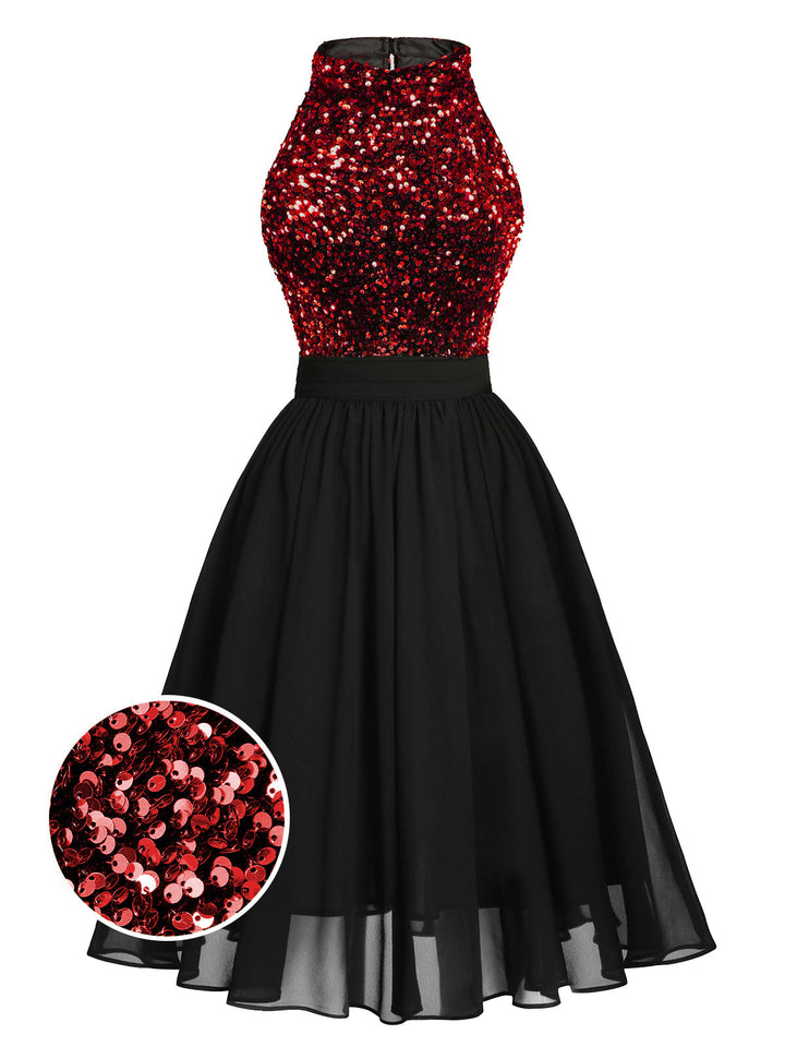 1950s Glitter Patchwork Dress: timeless style reimagined