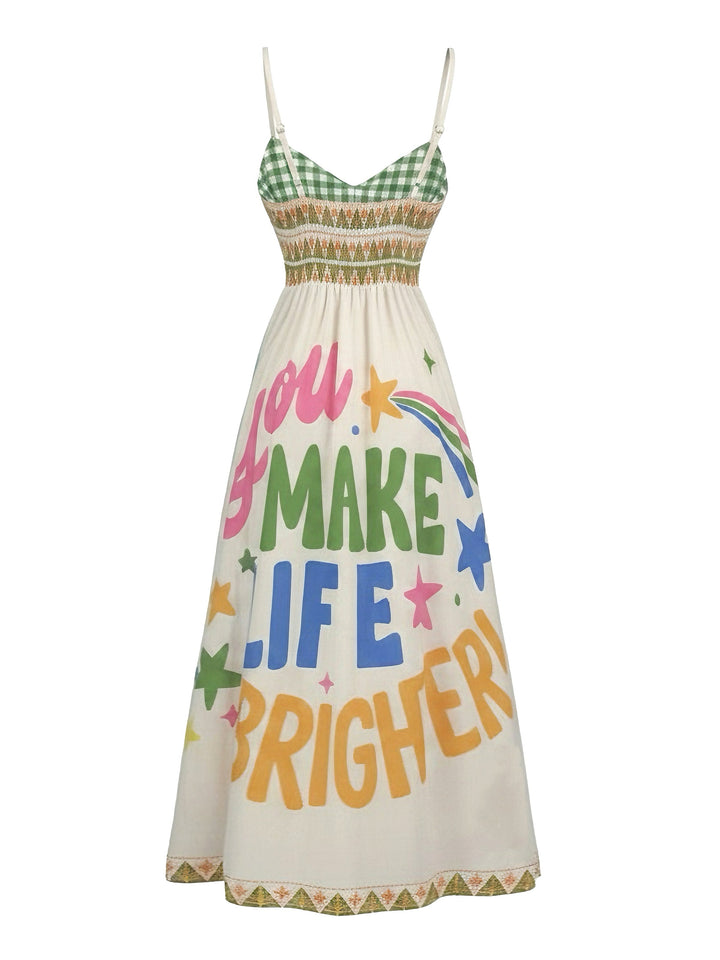 1950s Print Swing Dress 2