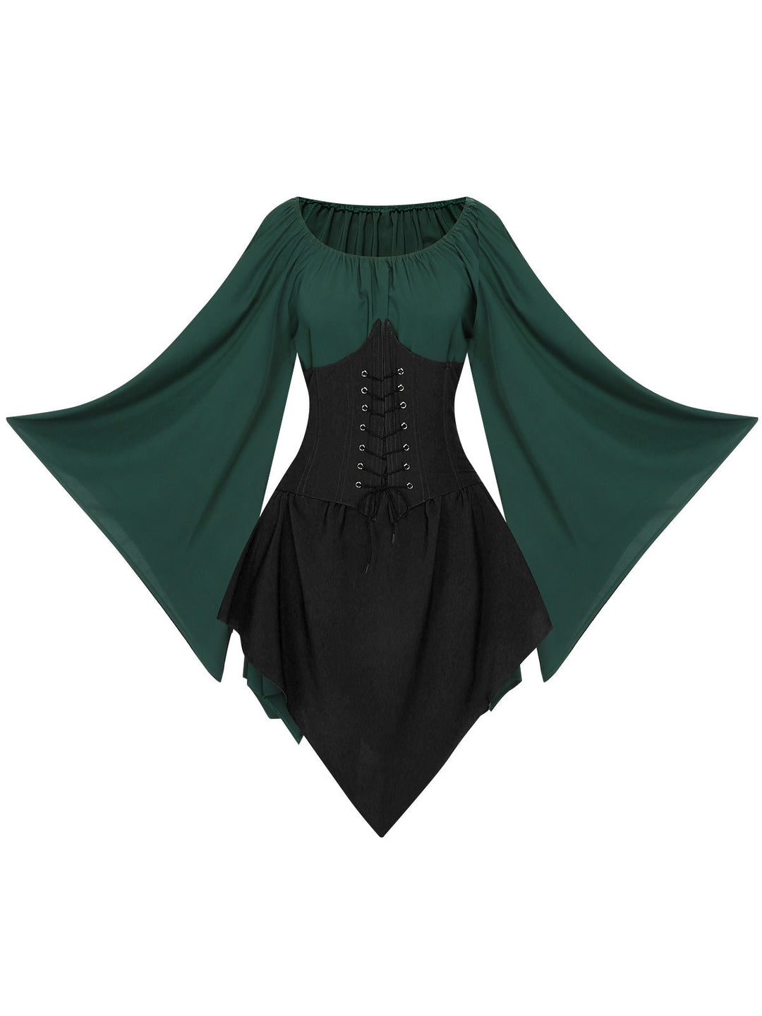 1950s Halloween Bat Sleeves Patchwork Dress, vintage dress, retro fashion, rockabilly, pin-up fashion - perfect for women who love vintage and retro fashion