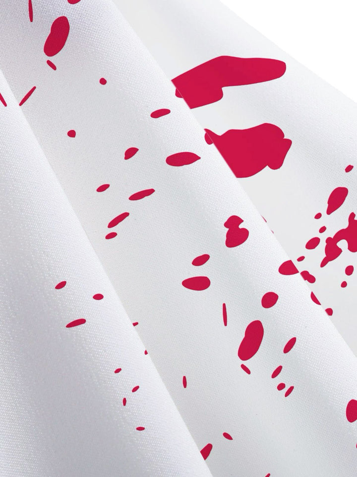 1950s Halloween Blood Splatter Graffiti Slip Dress - vintage dress, retro fashion, rockabilly