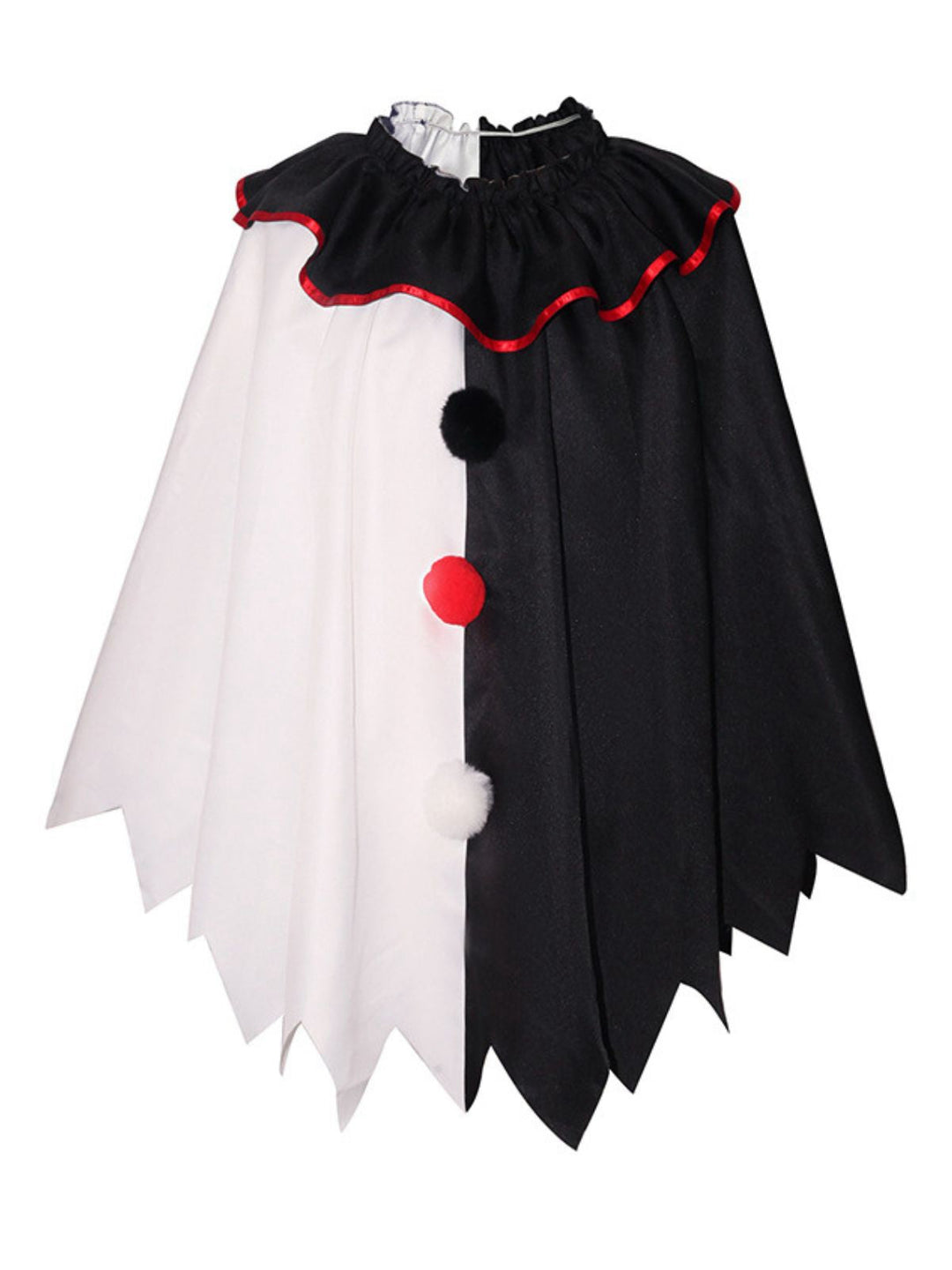 &amp; 1950s Halloween Horror Clown Cosplay Cloak - vintage fashion, retro style