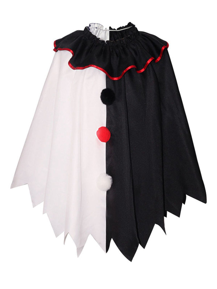 &amp; 1950s Halloween Horror Clown Cosplay Cloak - vintage fashion, retro style