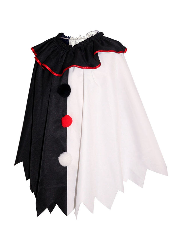 &amp; 1950s Halloween Horror Clown Cosplay Cloak - vintage fashion, retro style