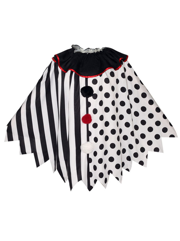 &amp; 1950s Halloween Horror Clown Cosplay Cloak - vintage fashion, retro style