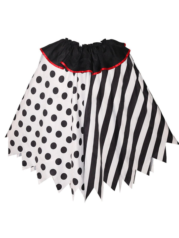 &amp; 1950s Halloween Horror Clown Cosplay Cloak - vintage fashion, retro style