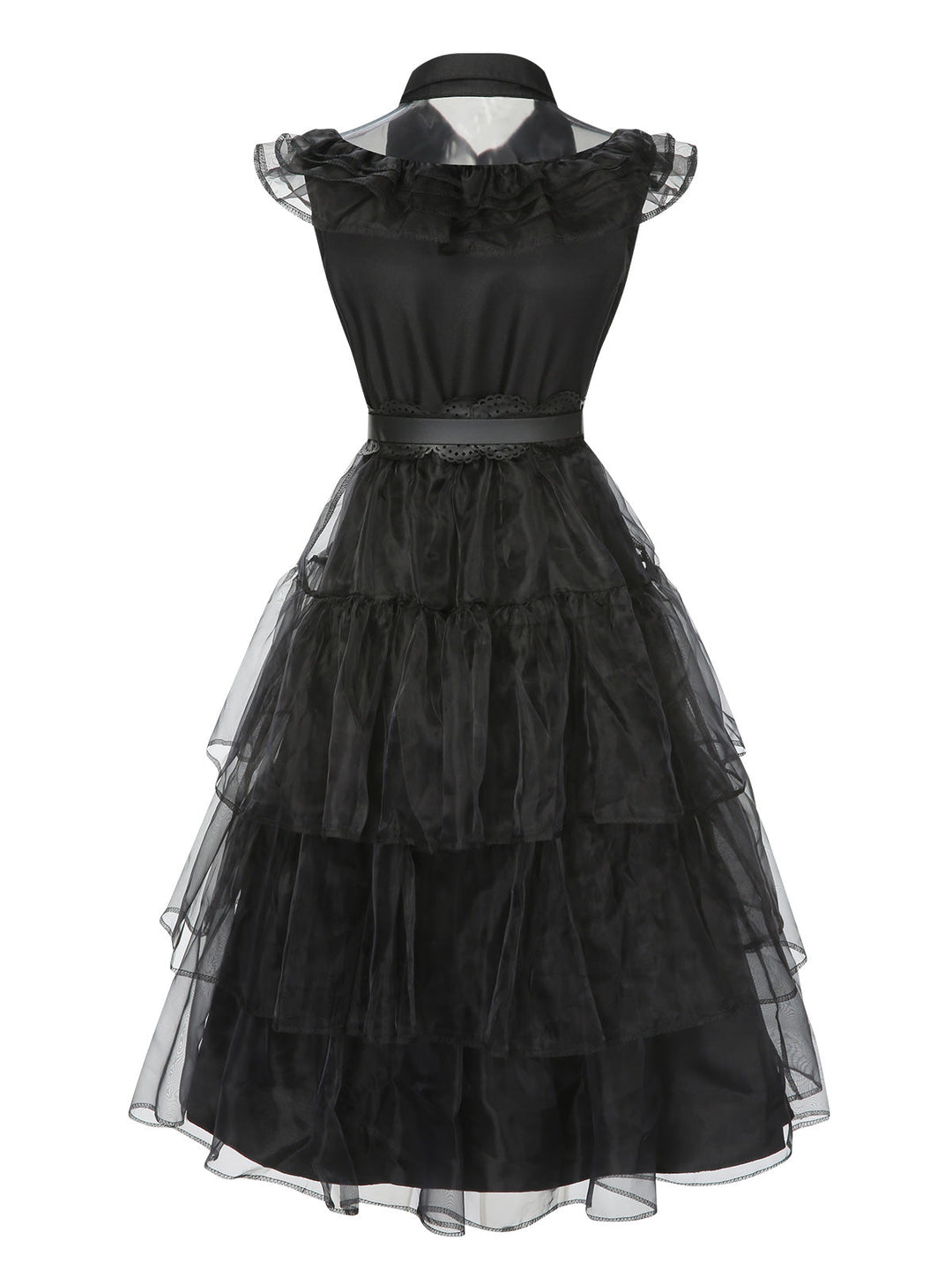 Black 1950s Halloween Lace Belt Dress, vintage dress, retro fashion, rockabilly, pin-up fashion - perfect for women who love vintage and retro fashion