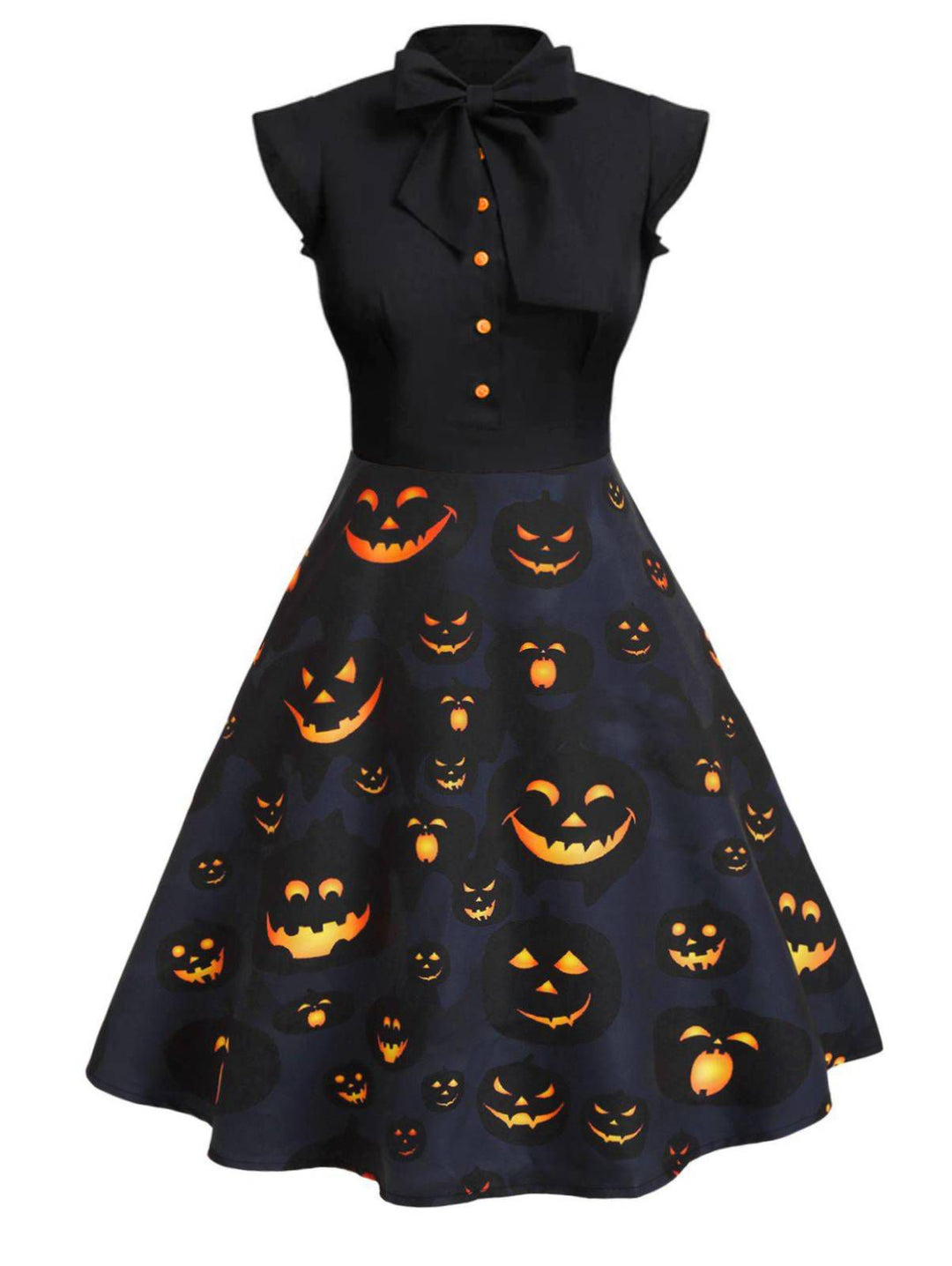 1950s Halloween Patchwork Dress: where 1950s romance meets her modern spirit