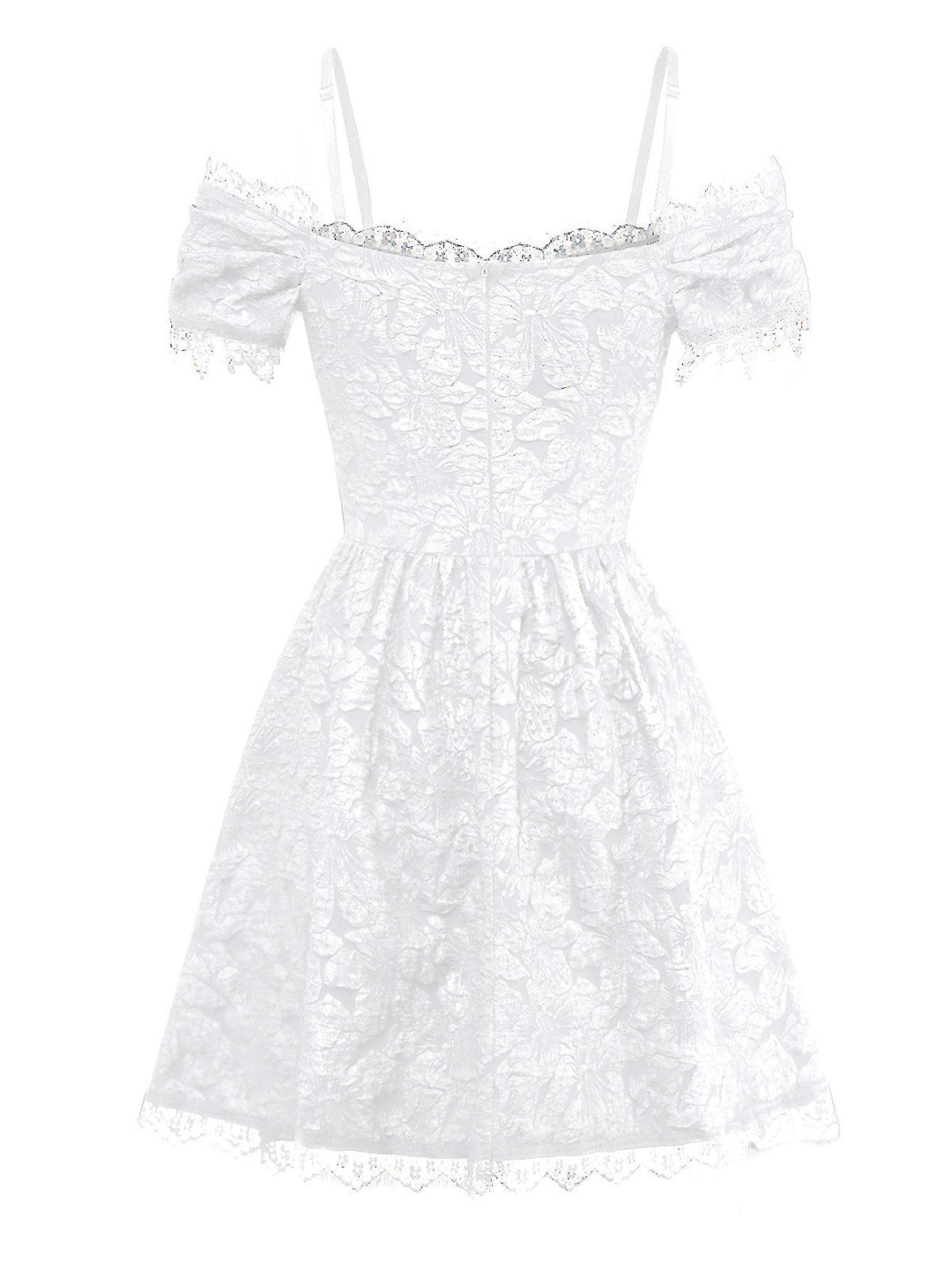 1950s Halloween Spider Web &amp; Cross Textured Dress - vintage dress, retro fashion, rockabilly