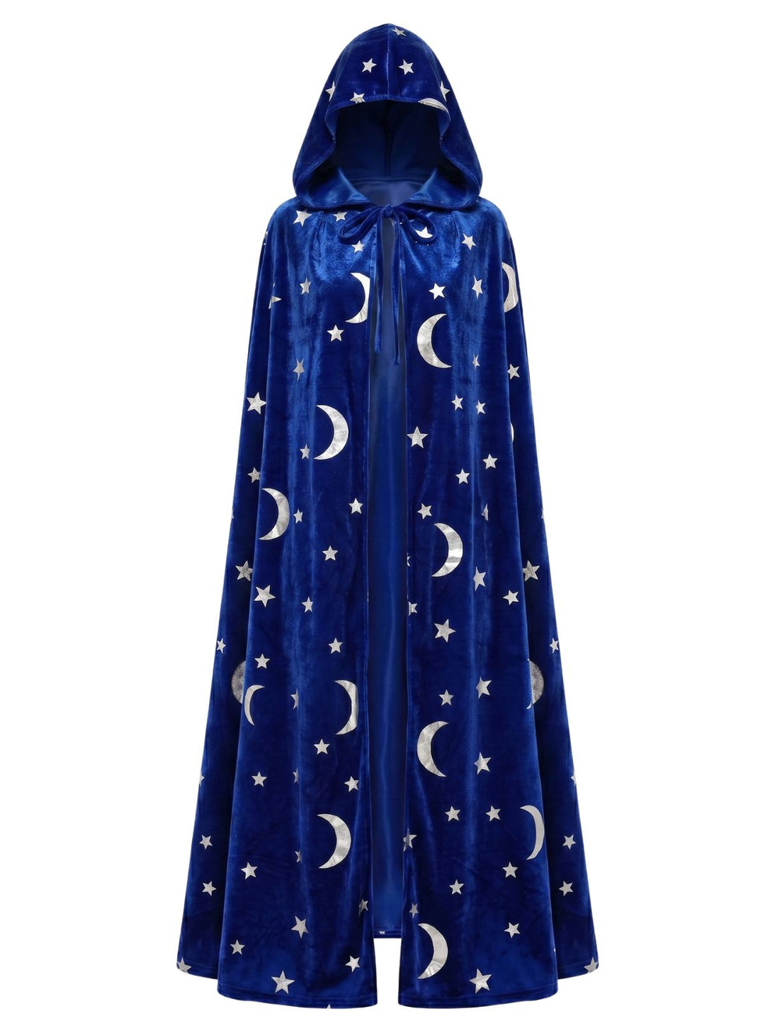 1950s Halloween Star &amp; Moon Velvet Long Hooded Cape, vintage fashion, retro style - perfect for women who love vintage and retro fashion