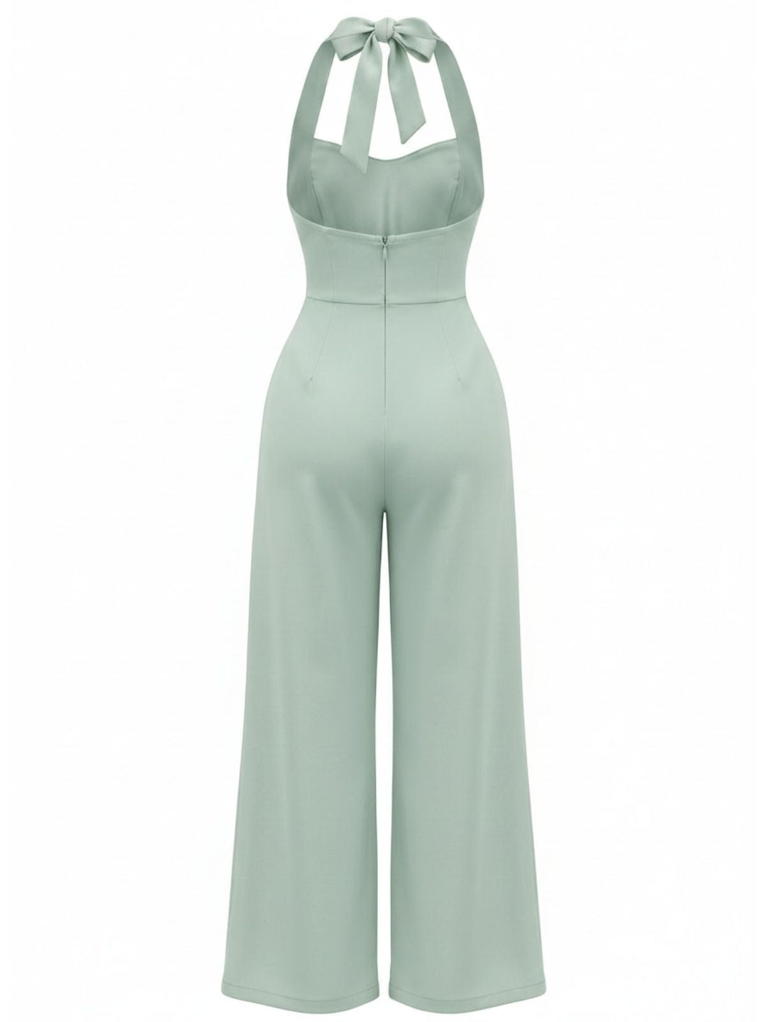 1950s Halter Backless Sleeveless Minimalist Jumpsuit, vintage romper, retro jumpsuit - perfect for women who love vintage and retro fashion