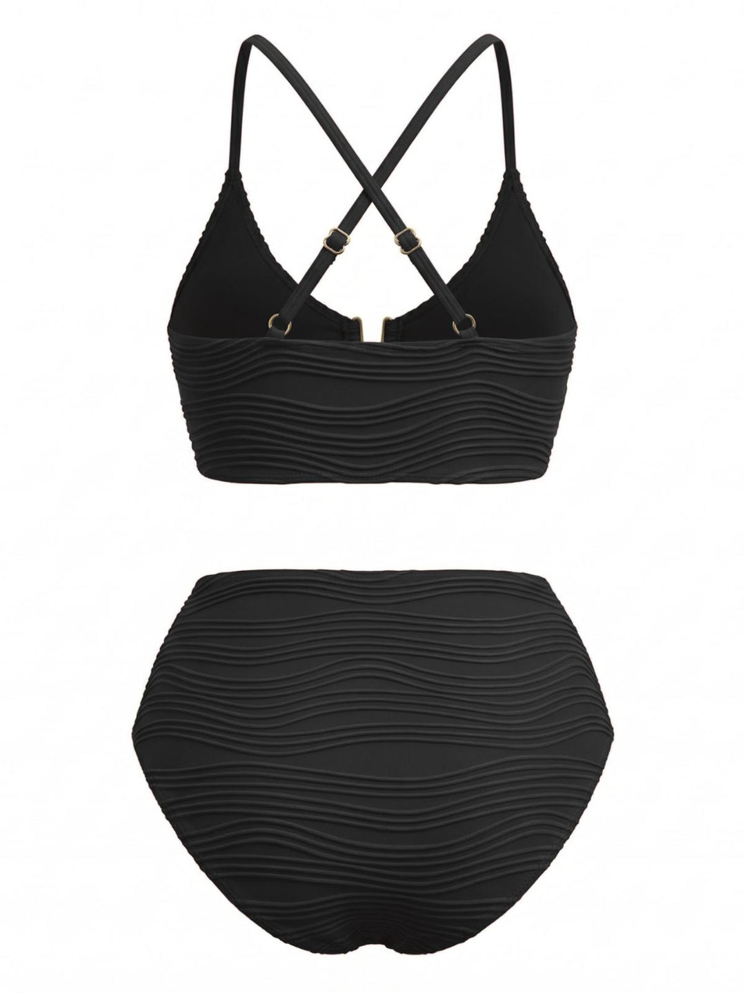 1950s High Waist Halter Tankini Set - vintage fashion, retro style