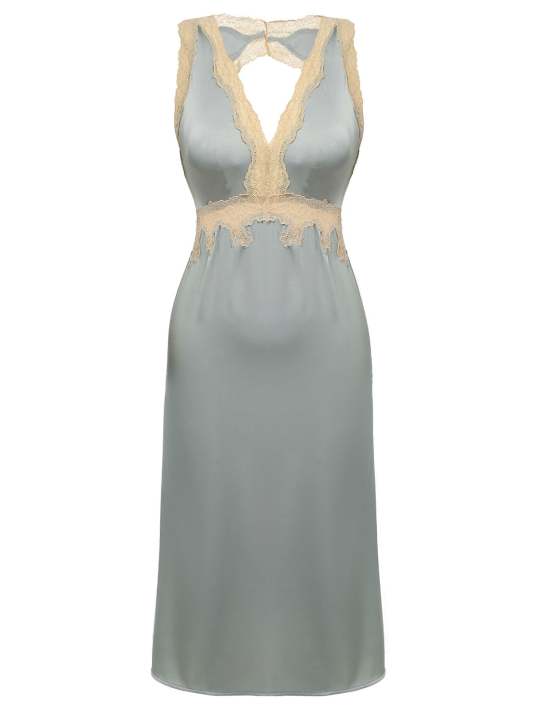 Lace Backless V-Neck Satin Sleepwear — intimates that whisper secrets only she knows