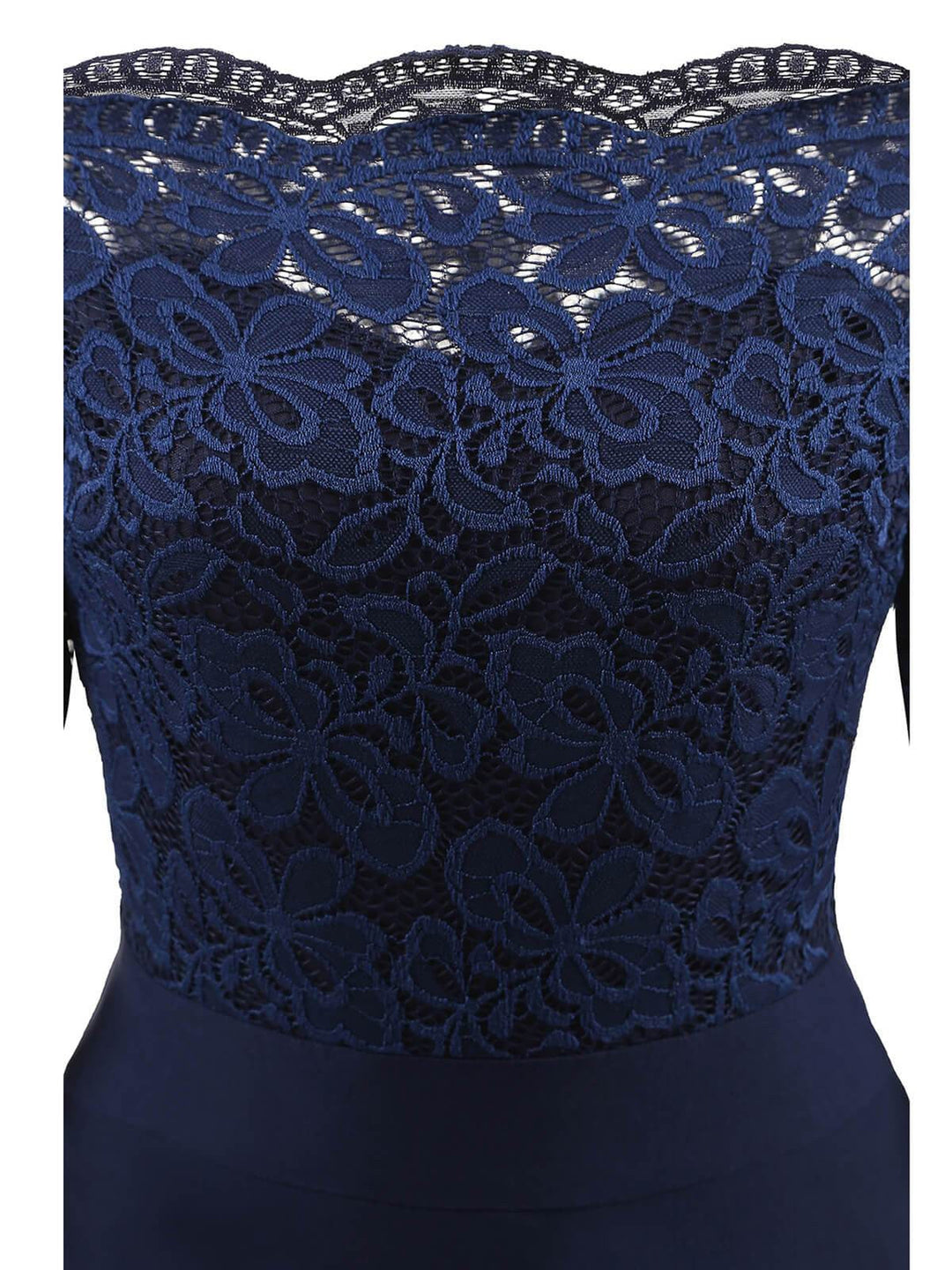 1950s Lace Off Shoulder Dress: timeless style reimagined