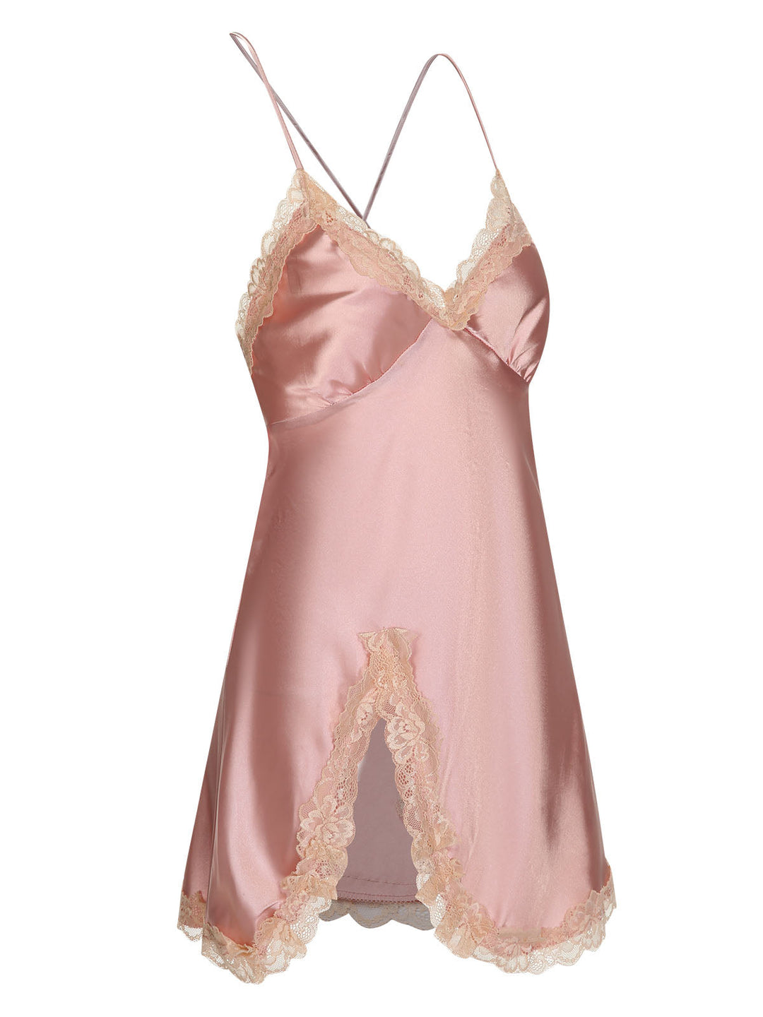 Lace Patchwork Suspender Sleepwear | | vintage nightgown, retro sleepwear