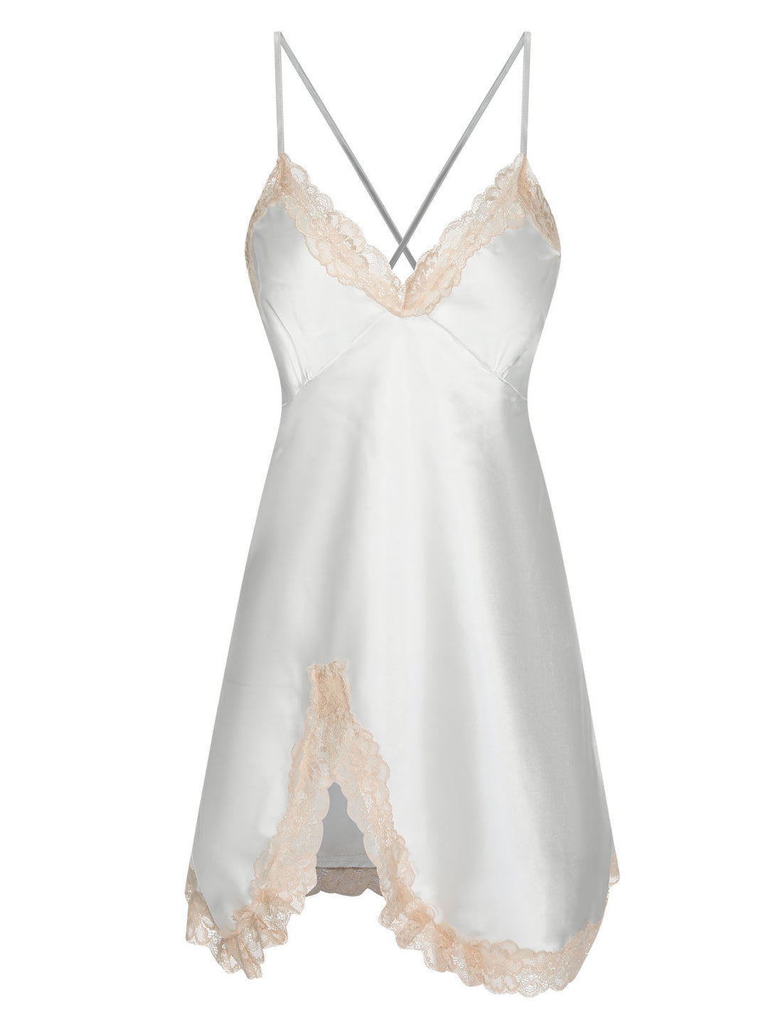 Lace Patchwork Suspender Sleepwear | | vintage nightgown, retro sleepwear