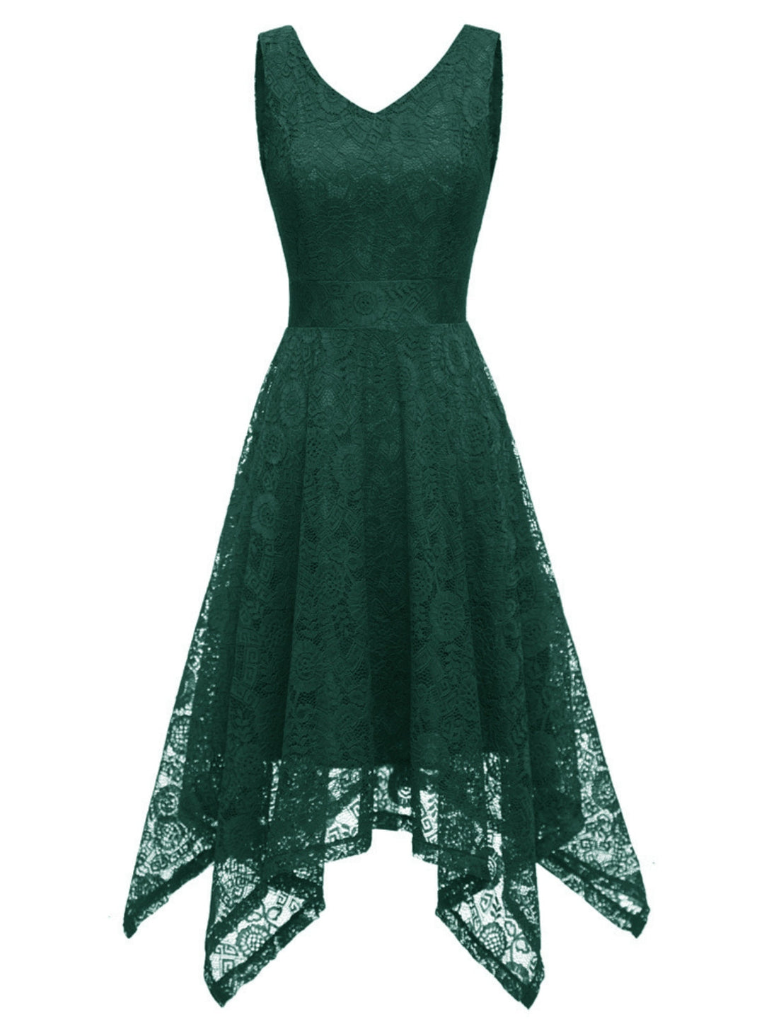1950s Lace Pointed Hem Swing Dress — vintage elegance for the modern woman