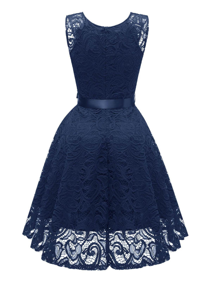 1950s Lace V Neck Bow Dress — vintage elegance for the modern woman