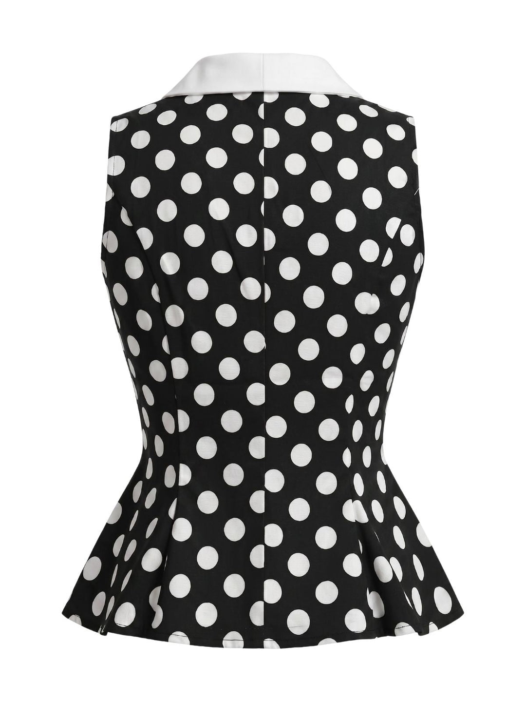 Red 1950s Vintage Polka Dot Top