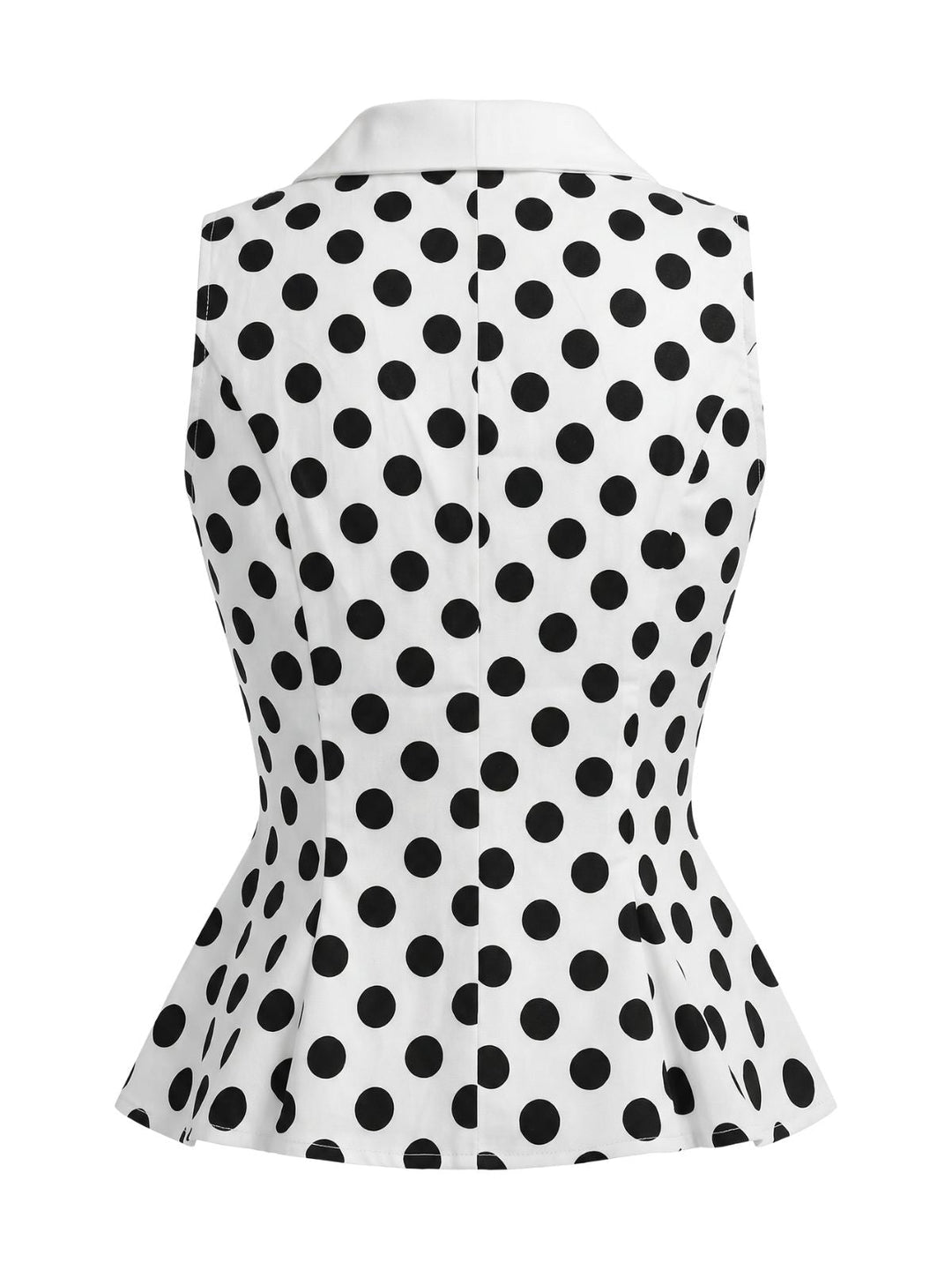 Red 1950s Vintage Polka Dot Top