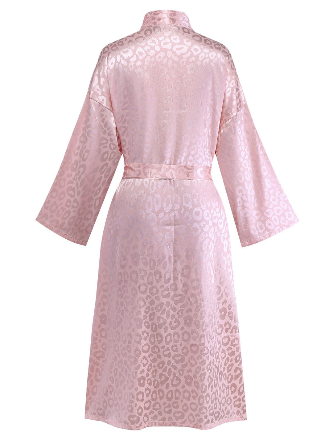 Leopard Print Lace-Up Robe - vintage fashion, retro style