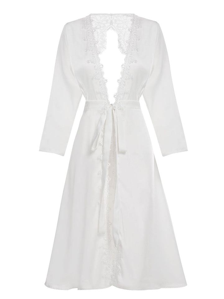 1950s Long Ice Silk Backless Nightgown: timeless style reimagined