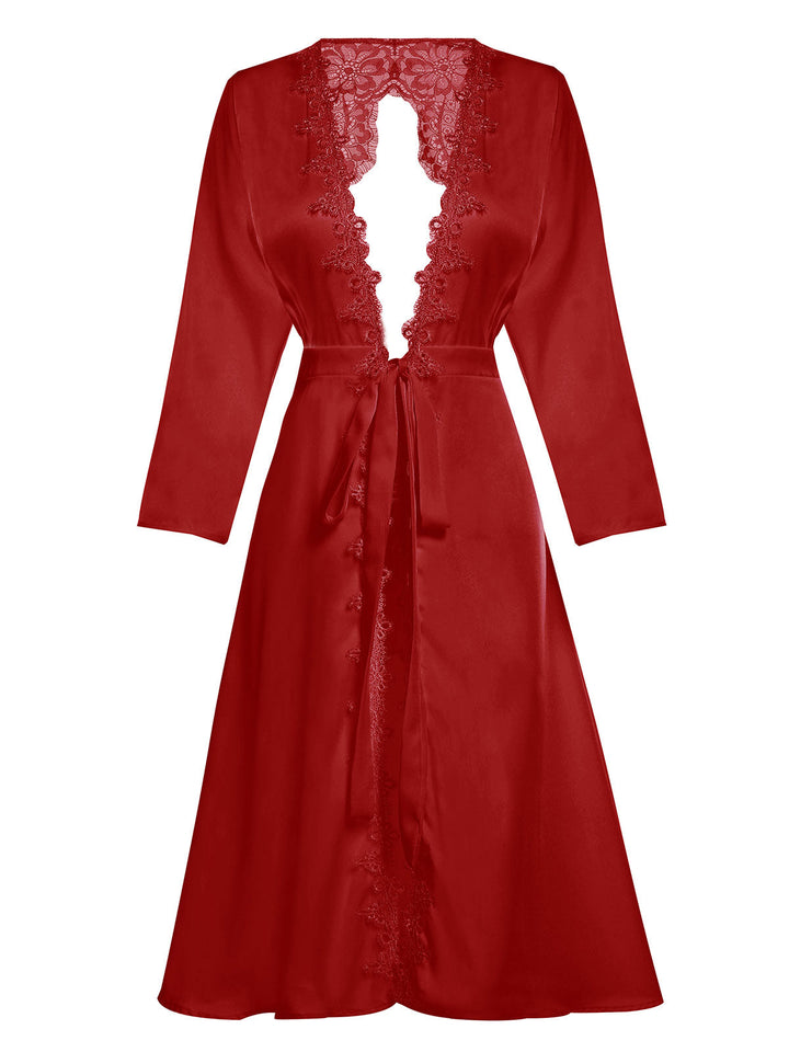 1950s Long Ice Silk Backless Nightgown — vintage elegance for the modern woman
