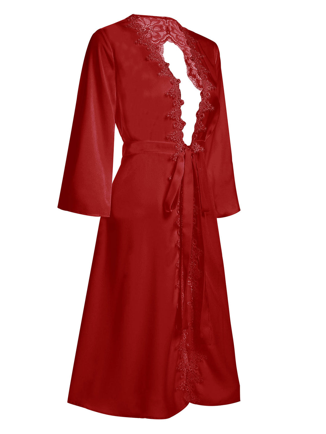 1950s Long Ice Silk Backless Nightgown: timeless style reimagined