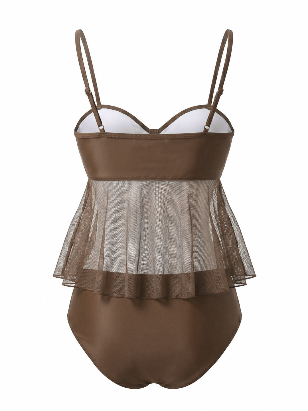 Mesh-High-Waist-Bow-Tie-Tankini-Set, vintage, retro, swimwear