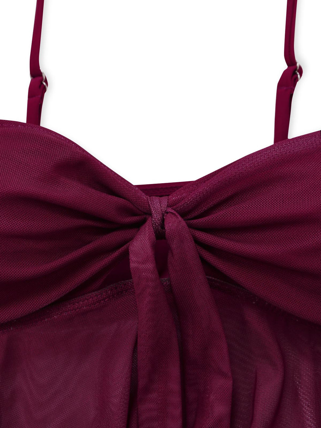 Mesh-High-Waist-Bow-Tie-Tankini-Set, vintage, retro, swimwear